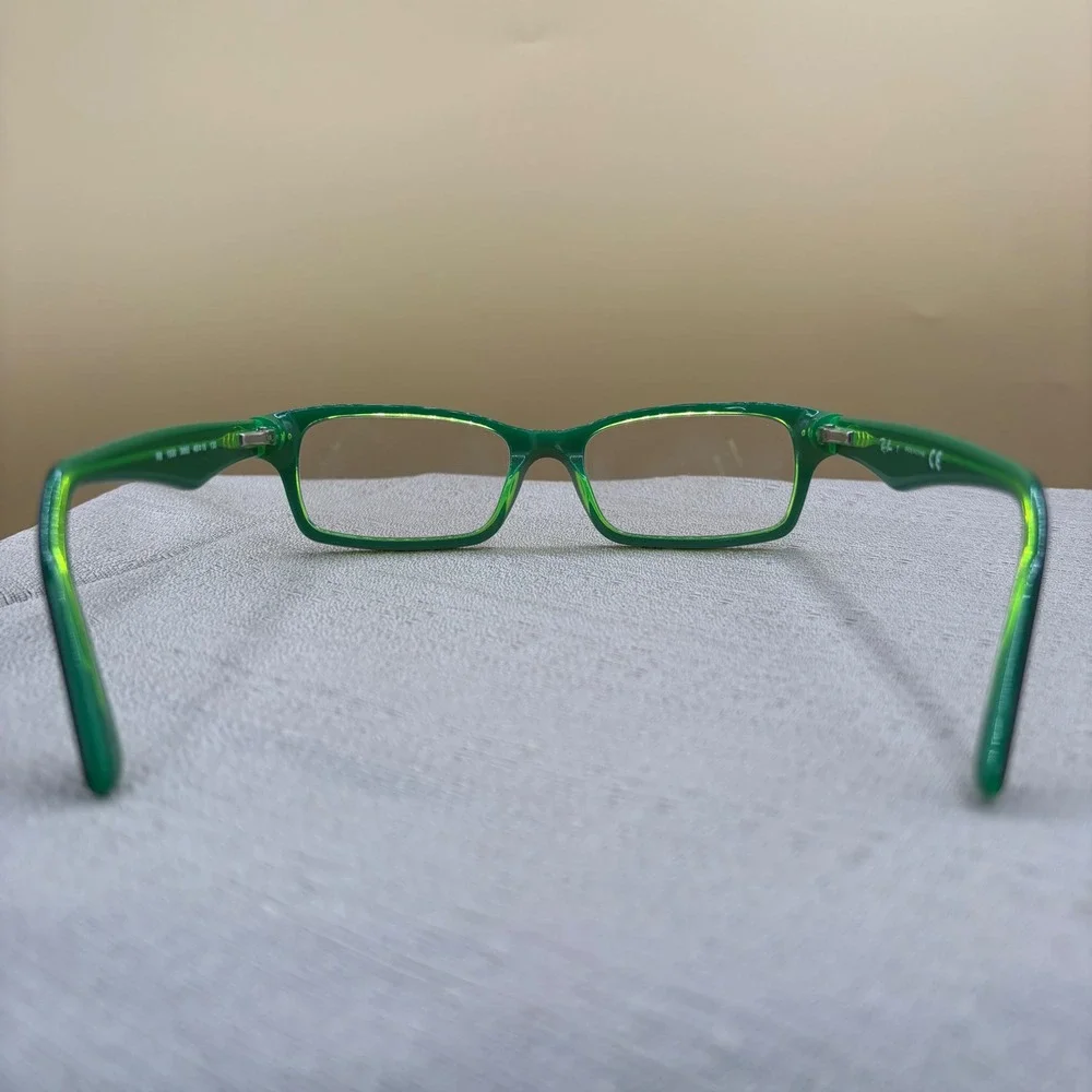 Ray-Ban RB1530 3665 Eyeglasses Tortoise Neon Green Rectangular Frames 48-16-130
